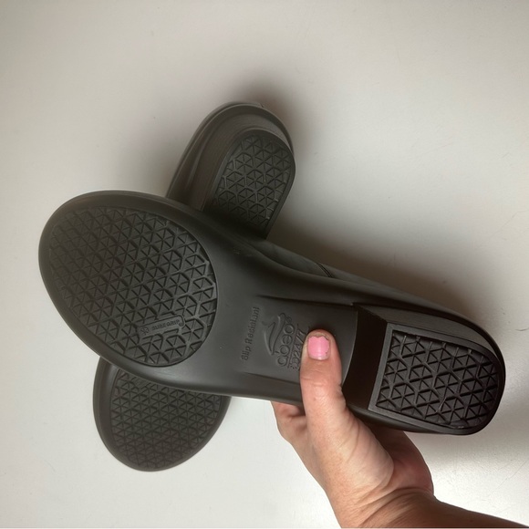 Abeo Black Leather Buckle Mules - Picture 15 of 16